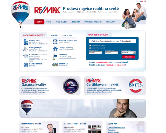 Realitní kancelář RE/MAX, zdroj: www.remax-czech.cz